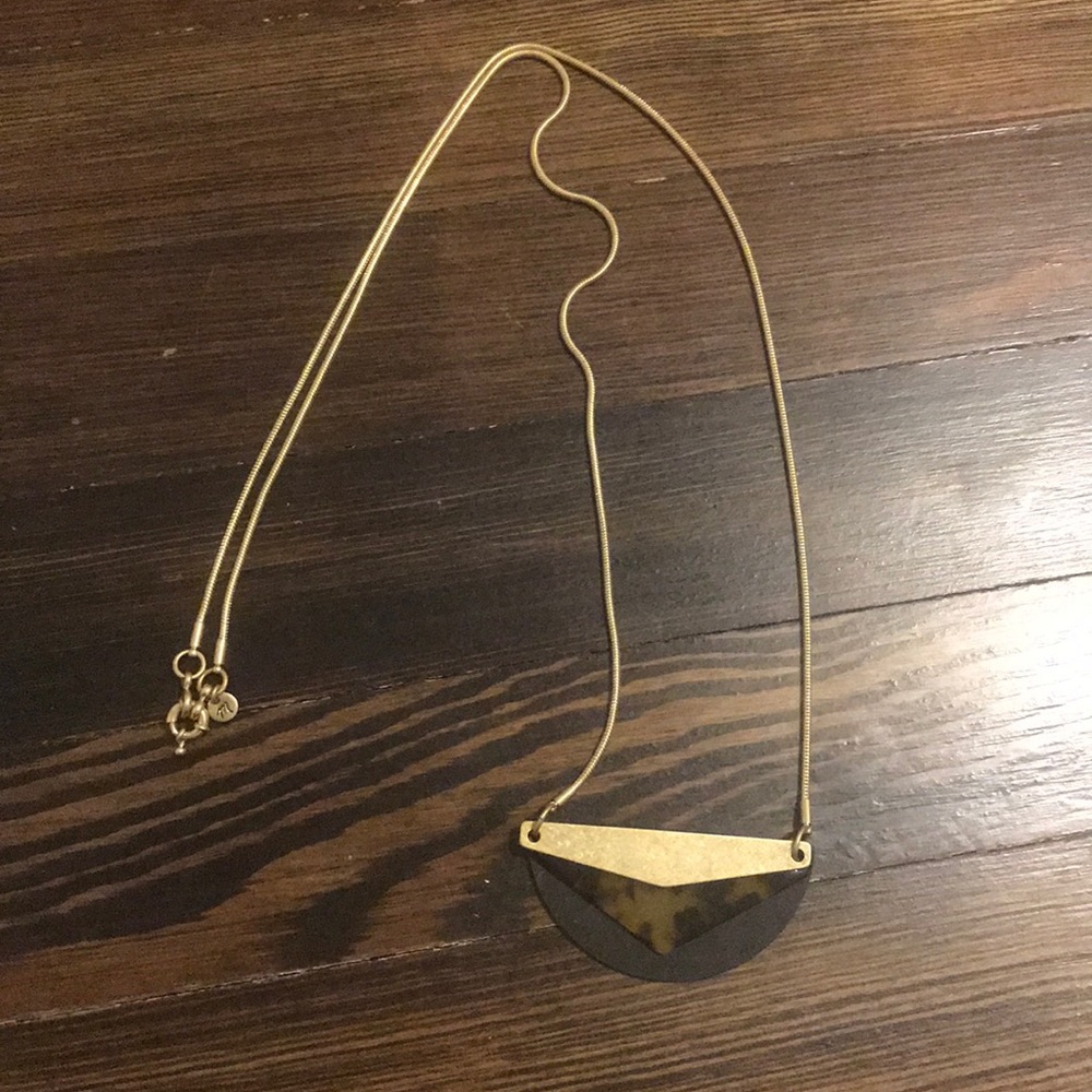 Madewell Gold and Tortoise Necklace NWOT
